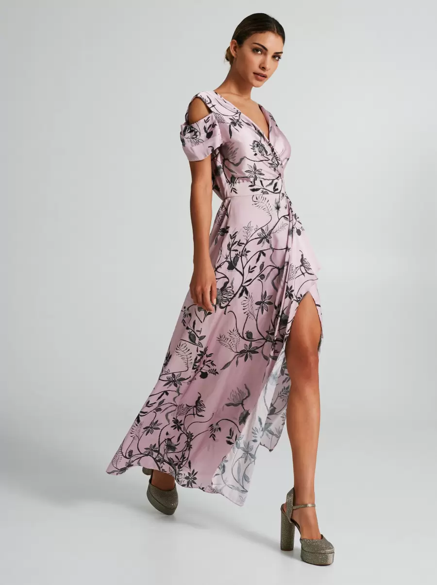 Dresses & Jumpsuits Var. Pink Long Satin Dress Women User-Friendly