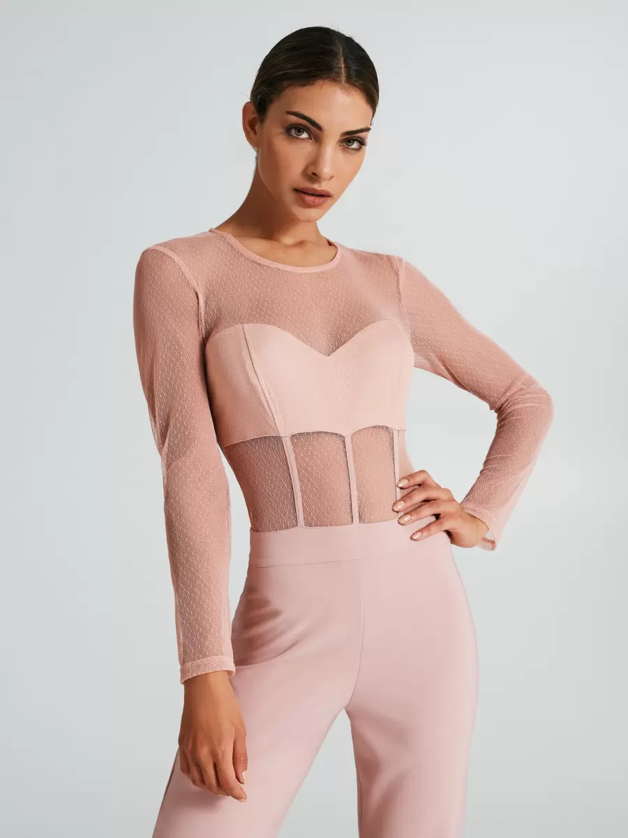 Bargain Jumpsuit With Lace Bodice Pink Dresses & Jumpsuits Women - 5