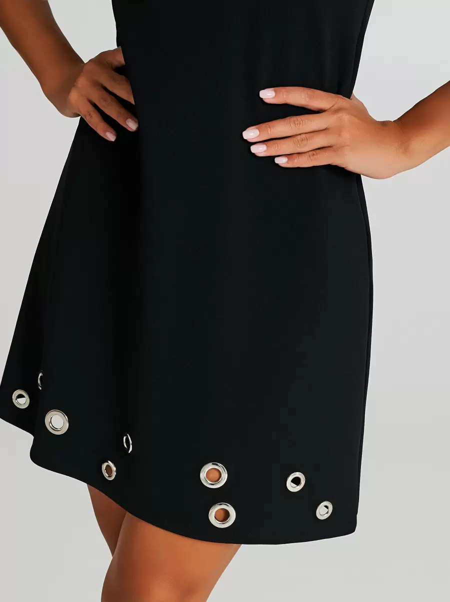 Money-Saving Dresses & Jumpsuits Short Dress With Rings Black Women - 4