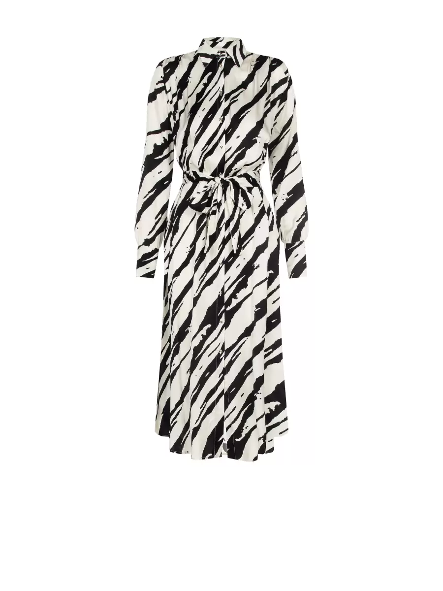 Var Black Women Zebra-Print Chemise Dress Dresses & Jumpsuits Revolutionize - 5