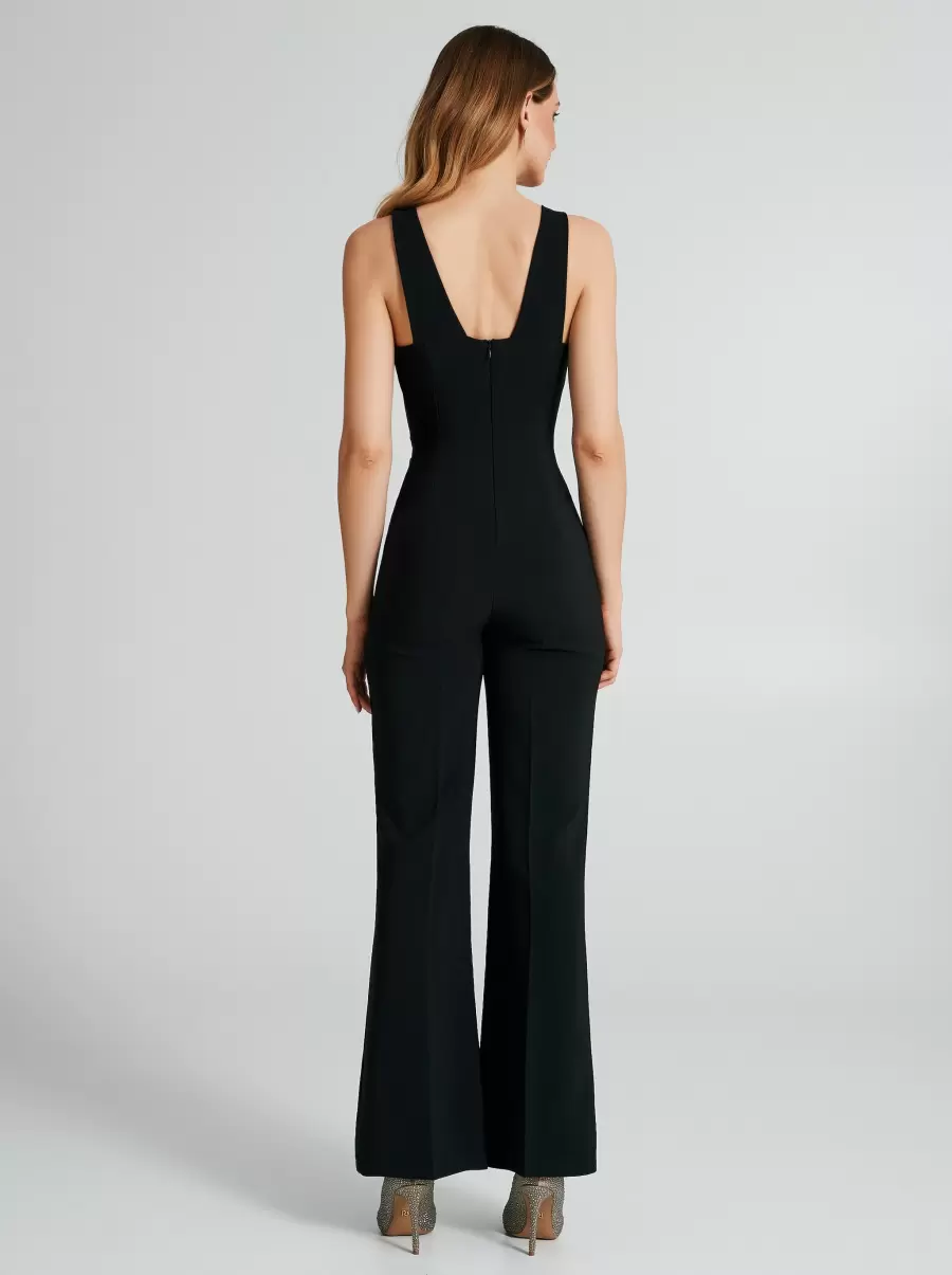 Store Palazzo Jumpsuit With Chain Women Black Dresses & Jumpsuits - 2