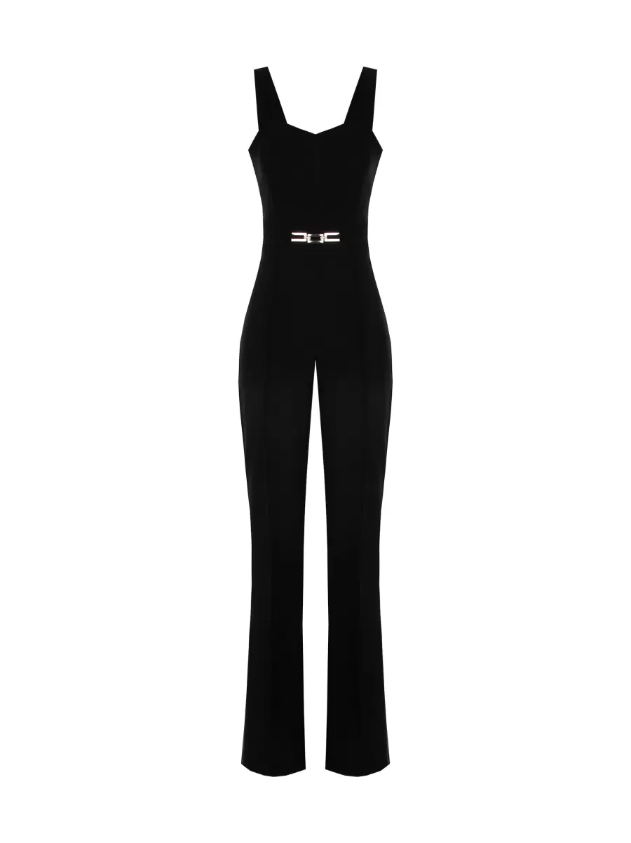 Store Palazzo Jumpsuit With Chain Women Black Dresses & Jumpsuits - 6