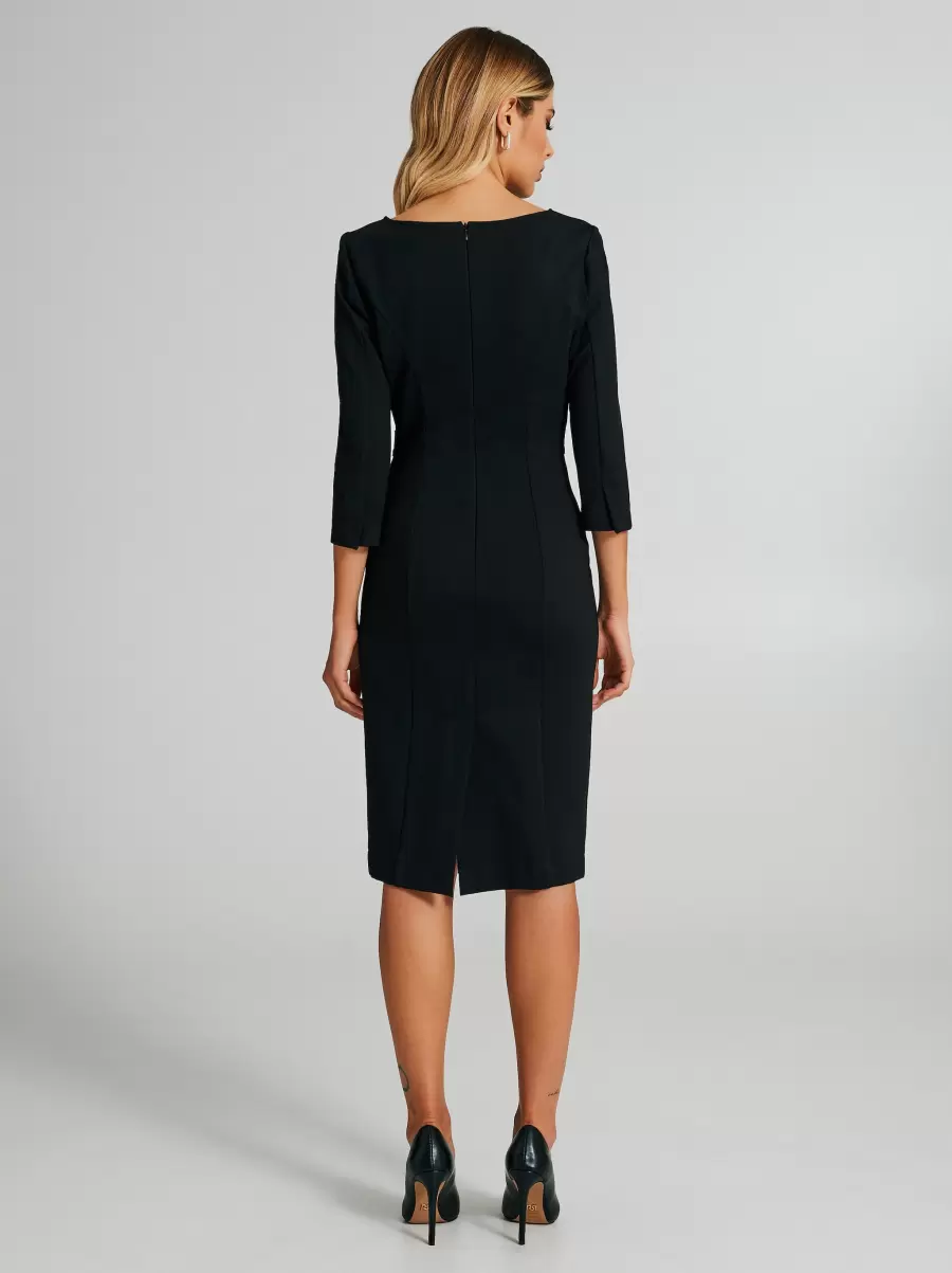 Black Dresses & Jumpsuits Sheath Dress | Bantoa X Rinascimento Women Store - 2