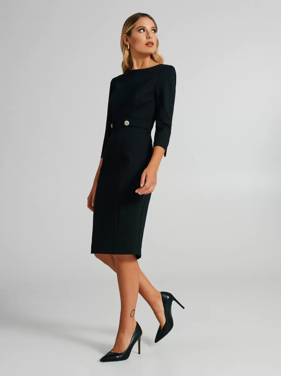 Black Dresses & Jumpsuits Sheath Dress | Bantoa X Rinascimento Women Store