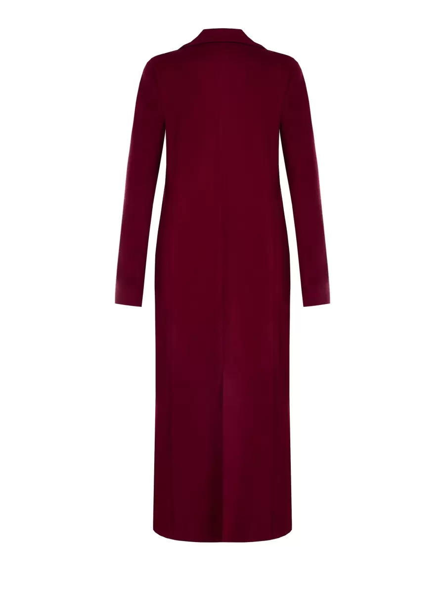 Bordeaux Coats & Down Jackets Long Velour Coat Women Price Drop - 2