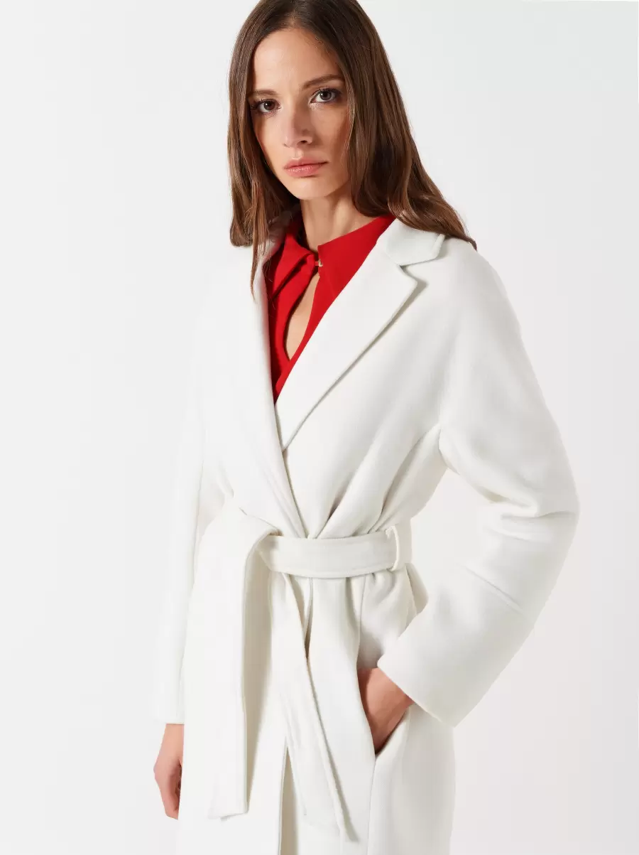 Women Coats & Down Jackets Must-Go Prices Robe Coat White Cream - 3