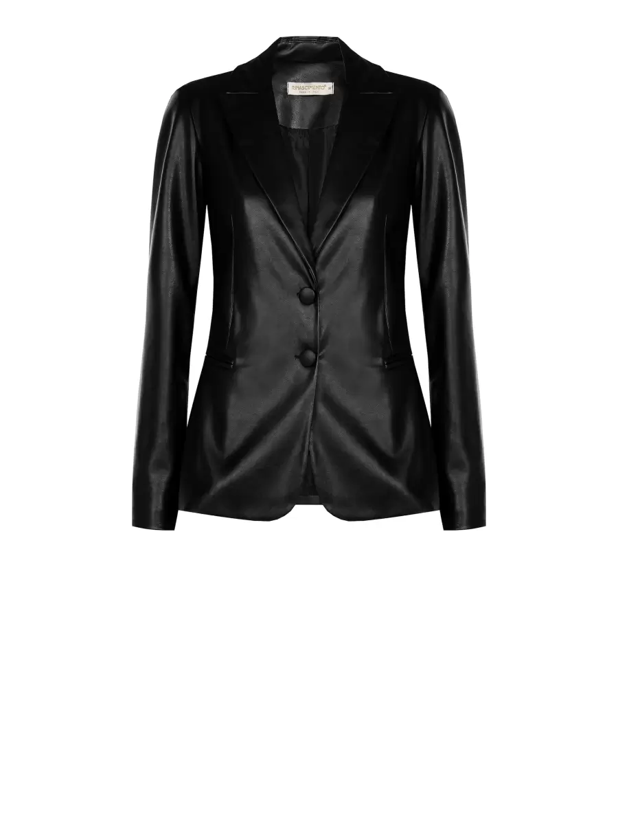 Jackets & Waistcoat Black Cost-Effective Women Faux Leather Jacket - 6