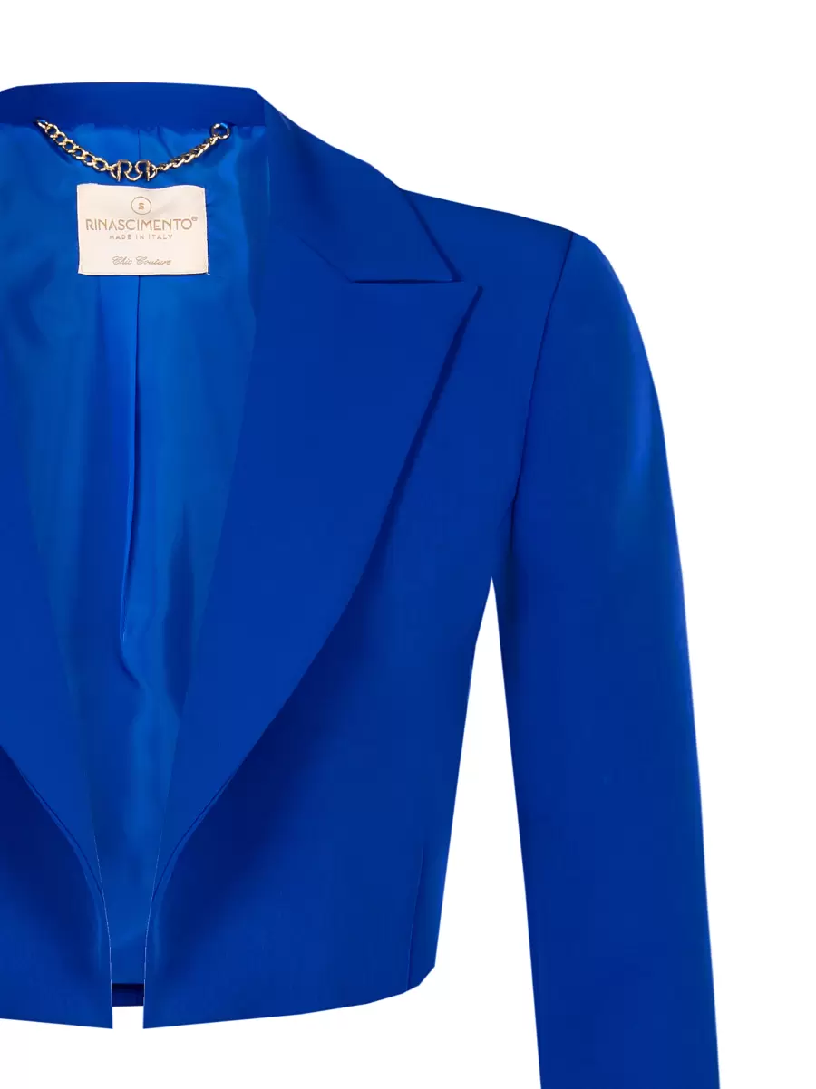 Exclusive Offer Sheath Dress With Mirrors Women Jackets & Waistcoat Blue China - 3