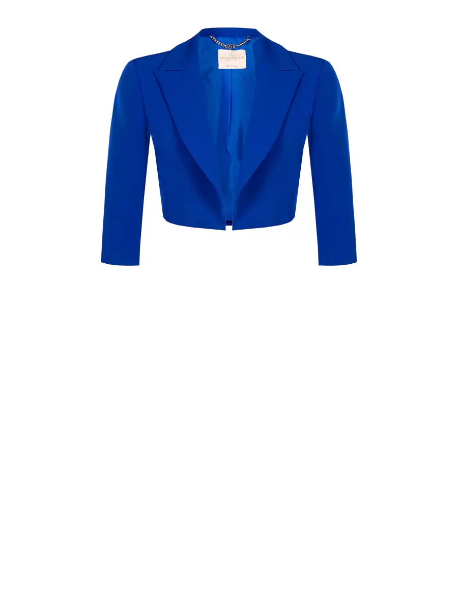 Exclusive Offer Sheath Dress With Mirrors Women Jackets & Waistcoat Blue China - 7