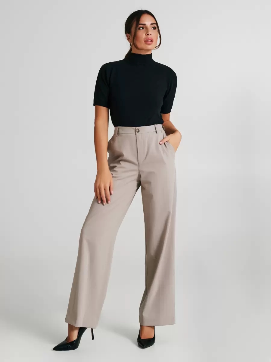 Turtledove Suits Wool Blend Trousers Women 2024