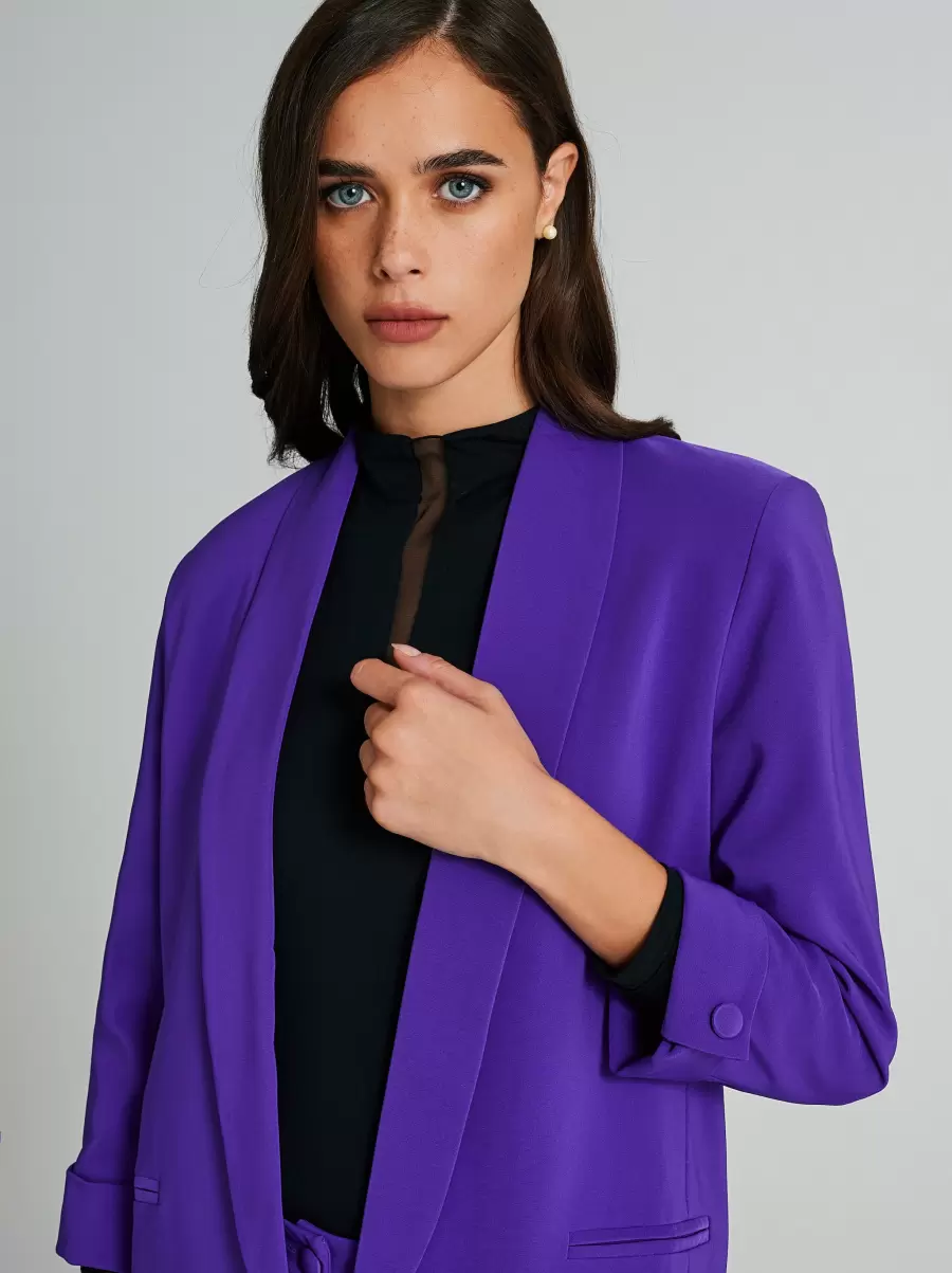 Suits Dark Violet Tested Outfit In Technical Fabric Women - 3