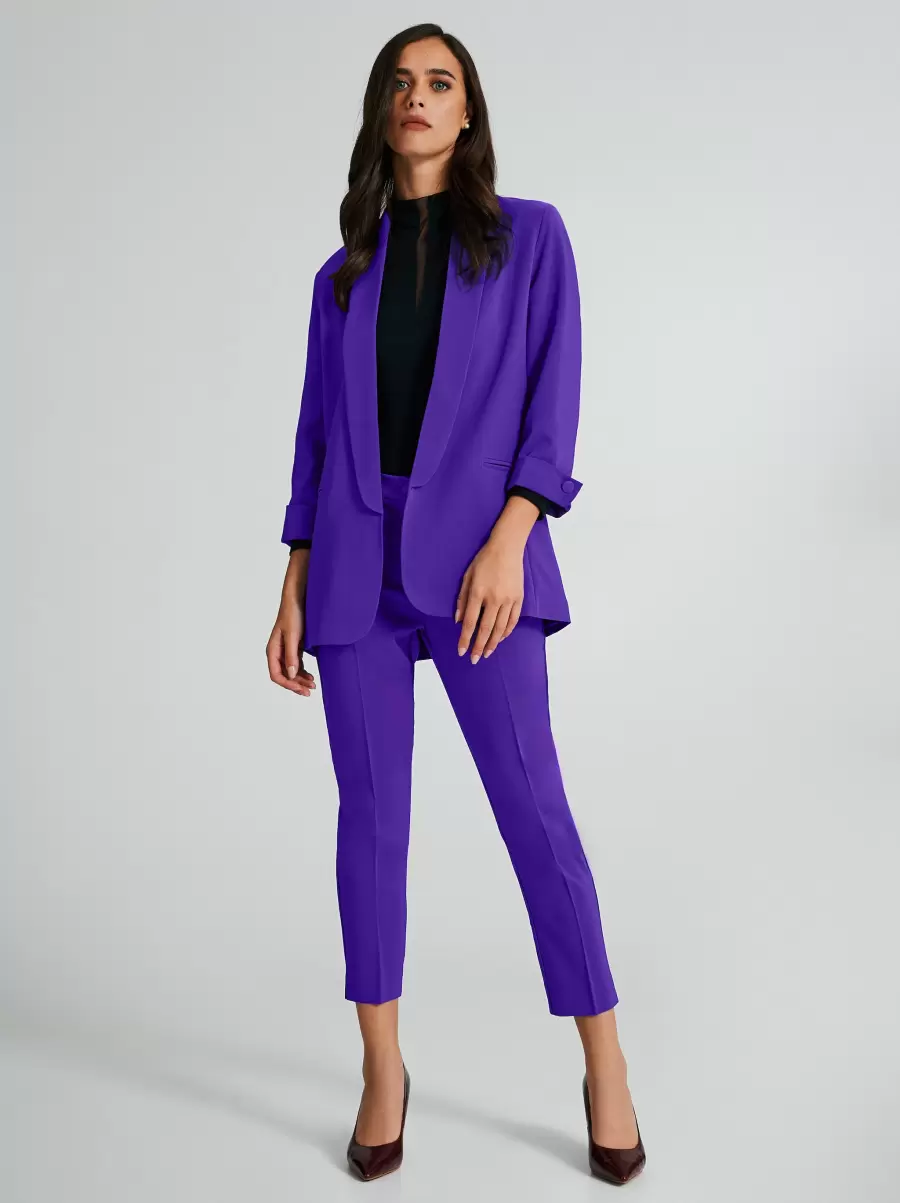 Suits Dark Violet Tested Outfit In Technical Fabric Women