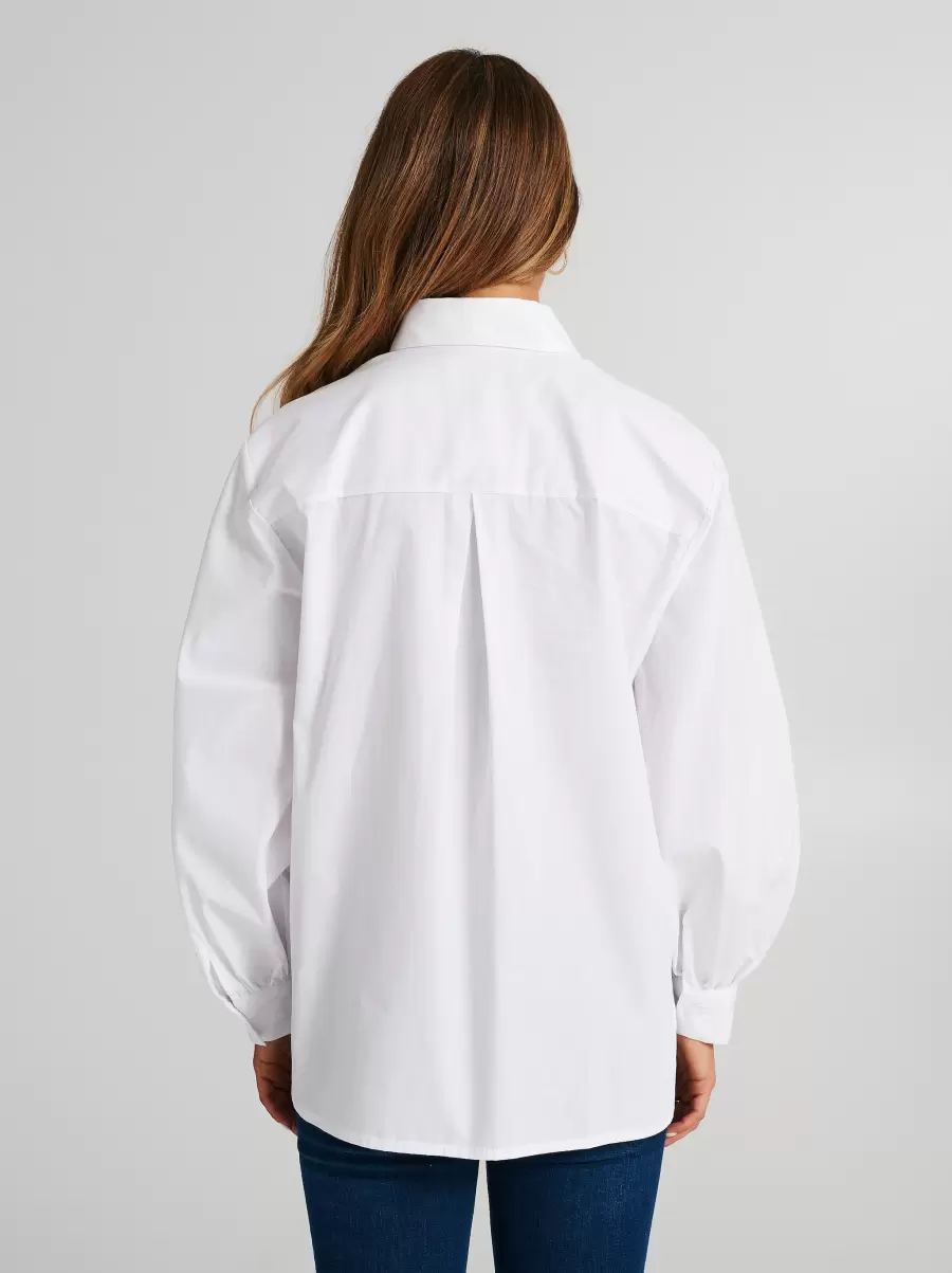 Deal Blouse With Puff Sleeves White Shirts & Blouses Women - 3