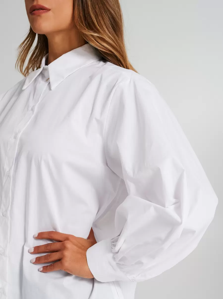 Deal Blouse With Puff Sleeves White Shirts & Blouses Women - 4