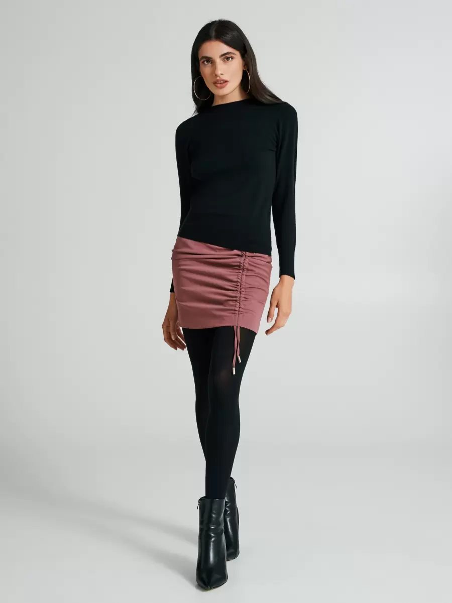 Knitwear Women Basic Crewneck Sweater Black Bargain - 5
