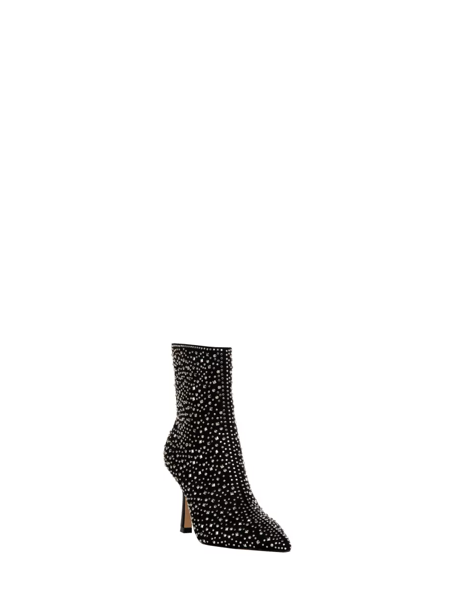 Women Top Footwear Black Ankle Boots With Studs - 4