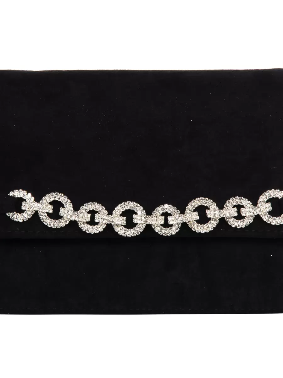 Purchase Bags Black Women Clutch Bag With Chain - 2