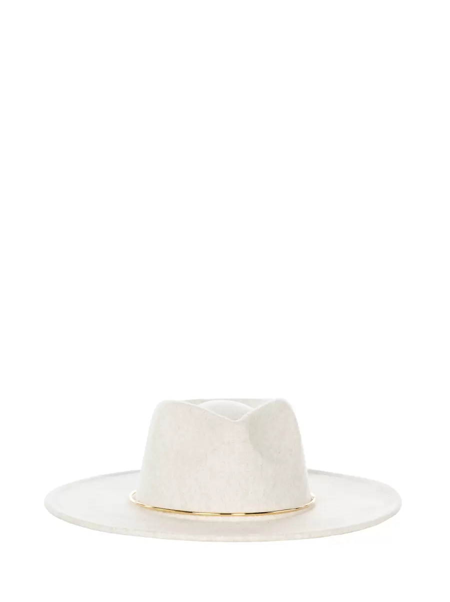Women's Hats And Gloves White Cream Efficient Wide Brim Hat Women - 3