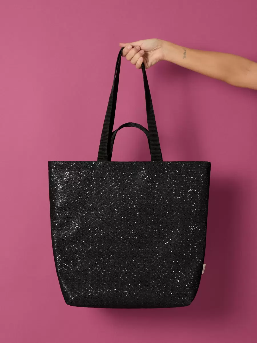 ‘Progetto Quid’ Tote Bag Black Progetto Quid Effective Women