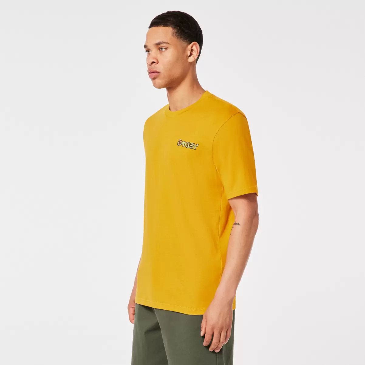 Men Agaricus Nassa Tee Oakley Amber Yellow T-Shirts - 1