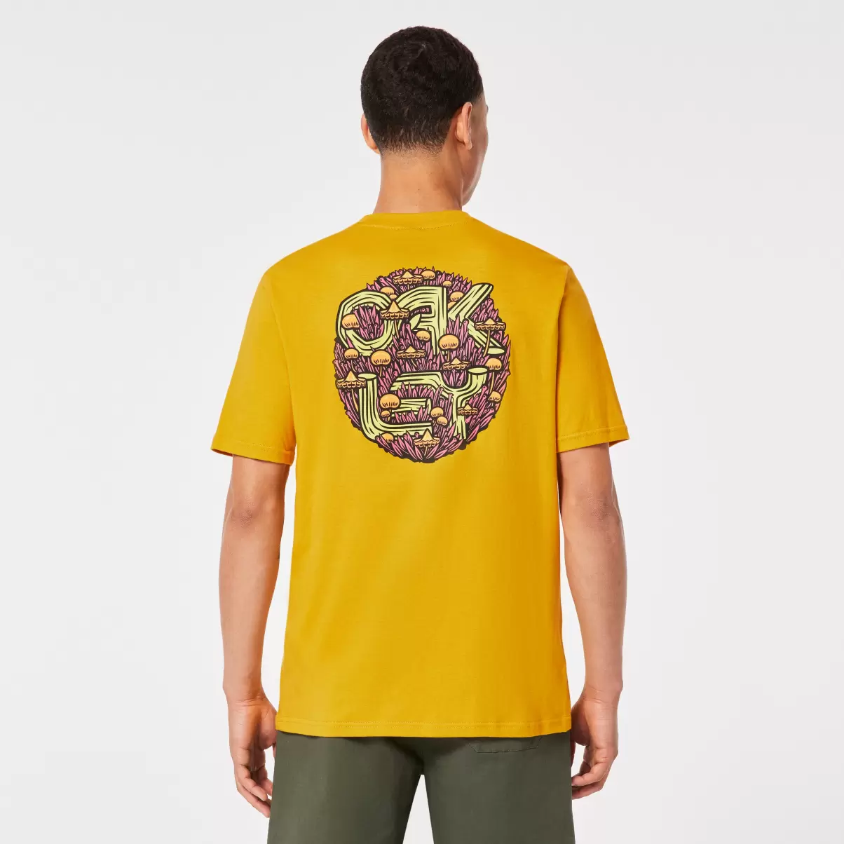 Men Agaricus Nassa Tee Oakley Amber Yellow T-Shirts - 4