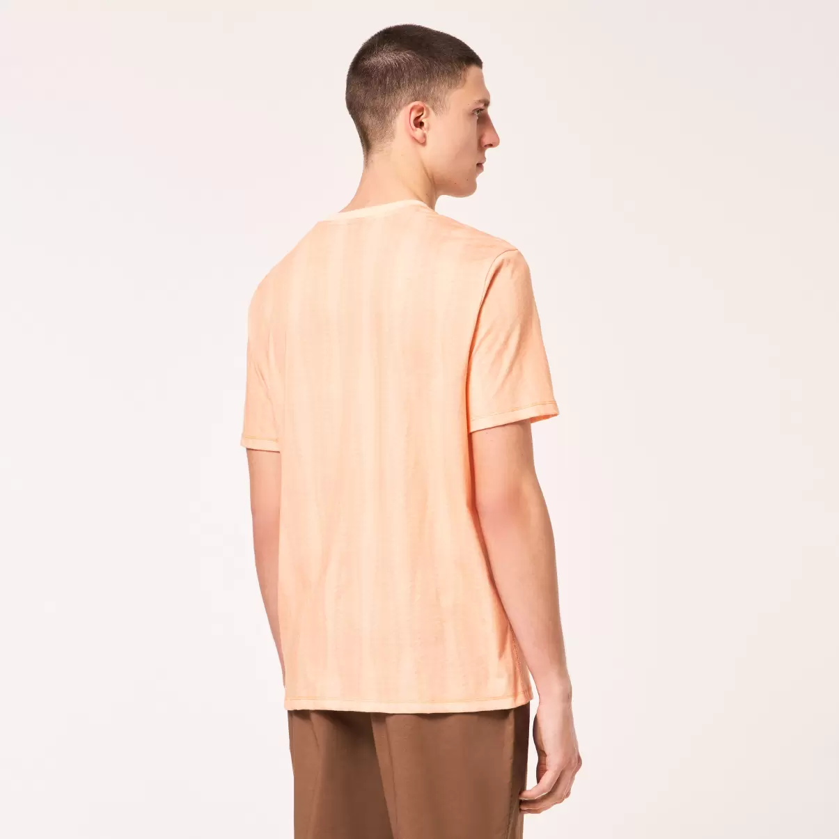 T-Shirts Orange Zig-Zag Print Men Vertical Sets Tee Oakley - 4