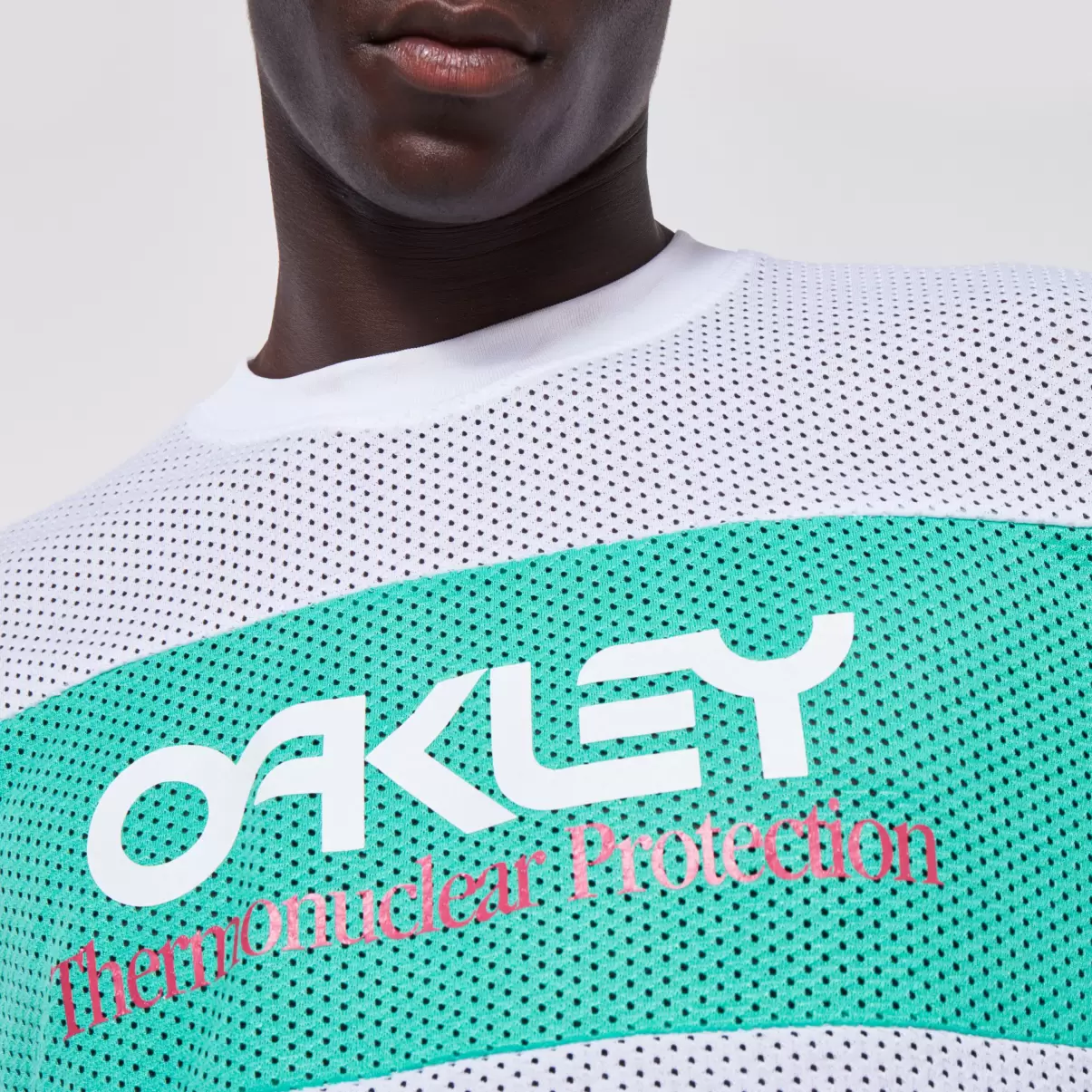 Tnp Fiery Stripe Ls Tee White Oakley Men T-Shirts - 4