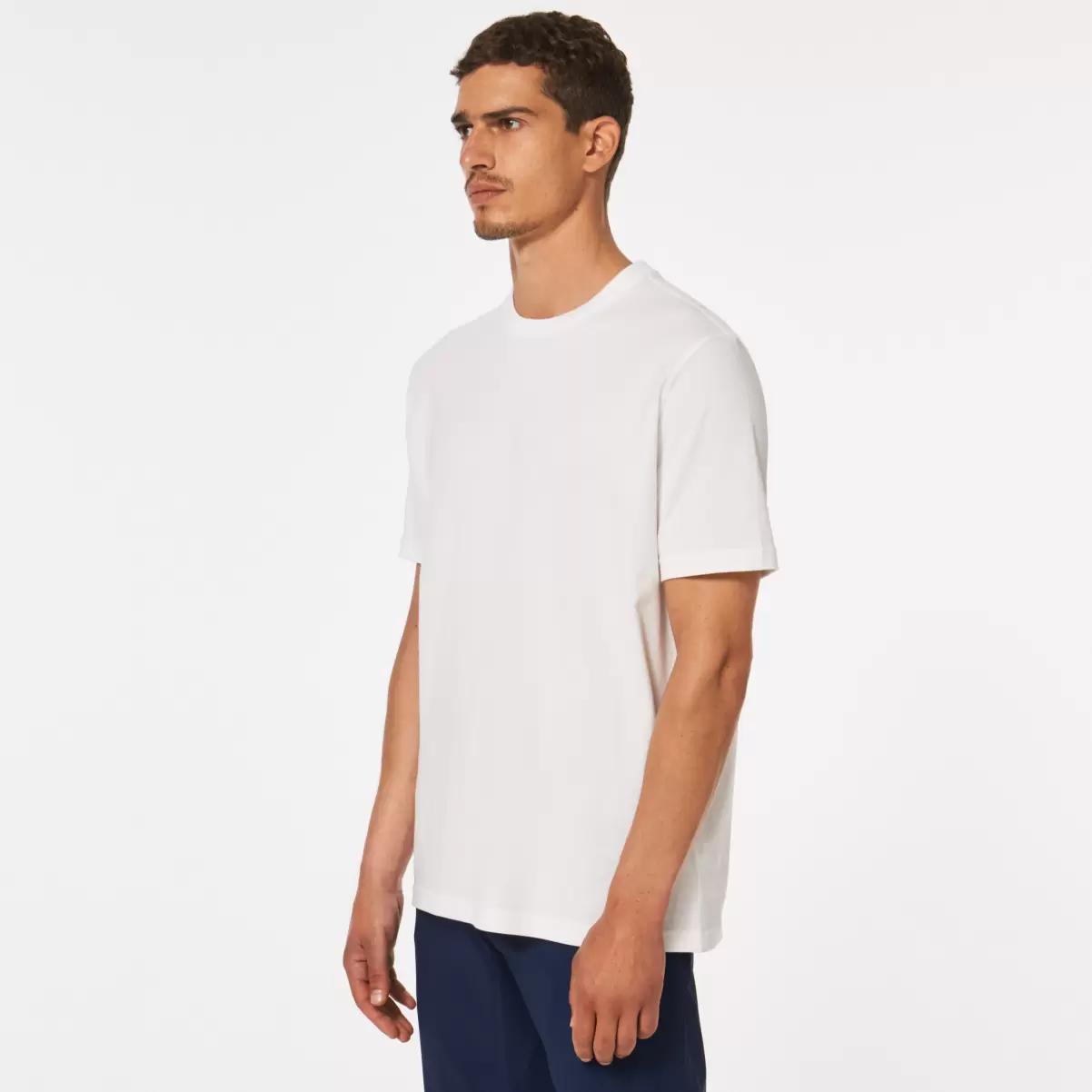 Men Oakley Off White Relaxed Short Sleeve Tee T-Shirts - 1