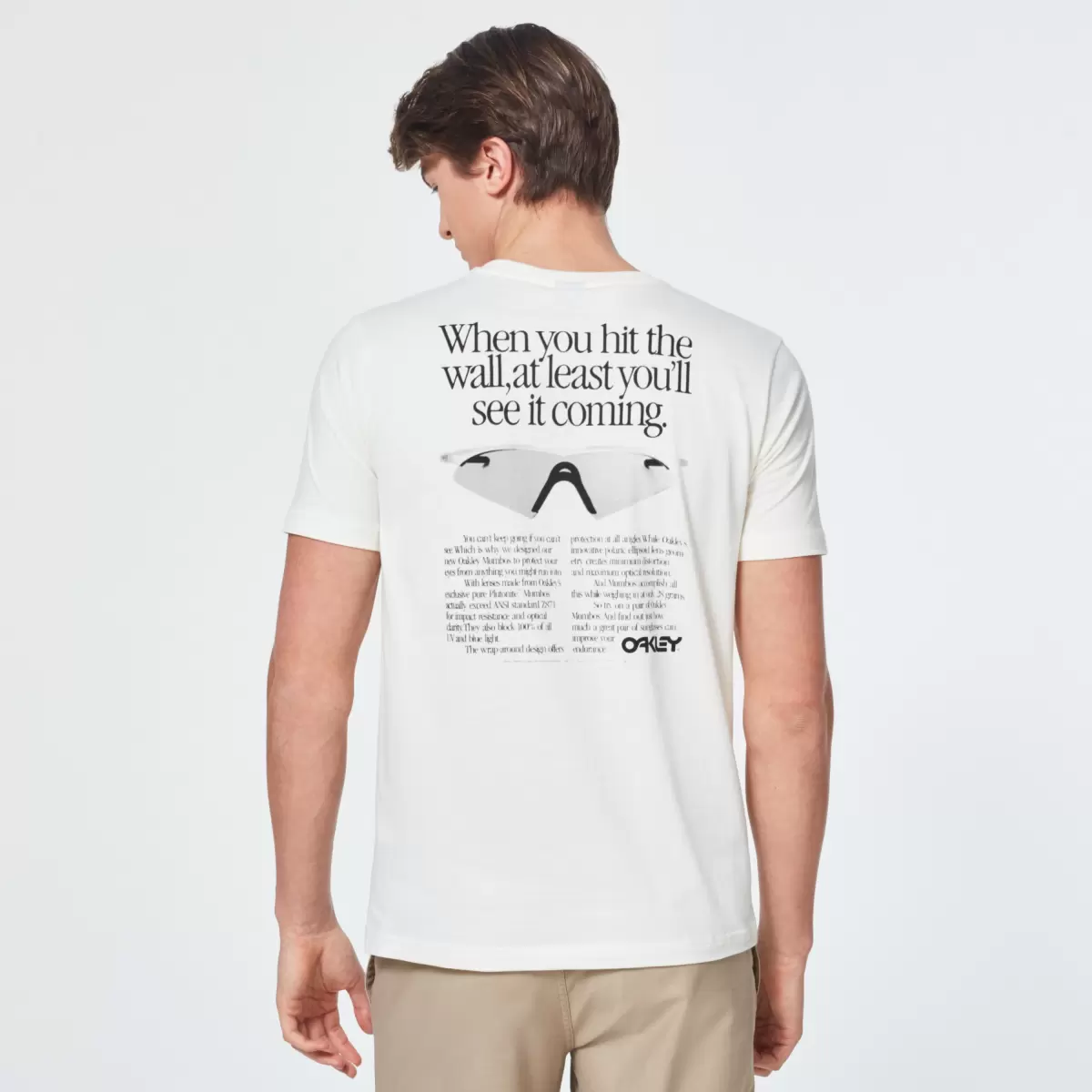 Arctic White Back Ad Heritage Tee Oakley Men T-Shirts - 1