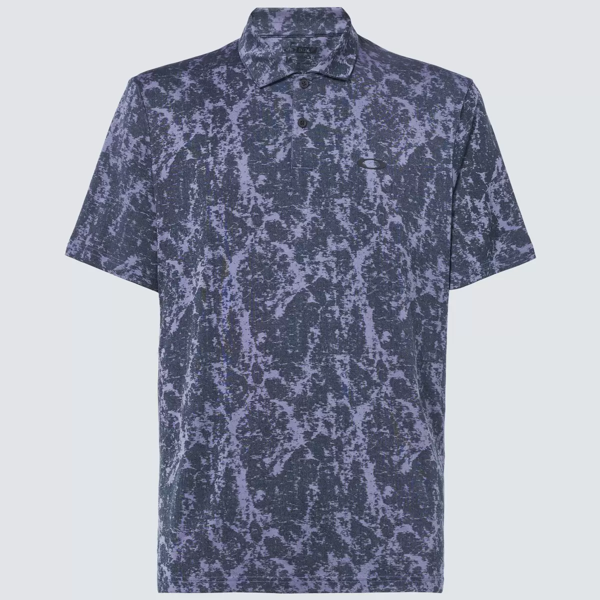 Men Oakley Marble Jaquard New Lilac Polo Shirts - 2