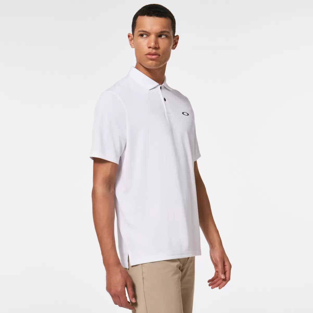 Men Oakley Icon Tn Protect Rc Polo I White Polo Shirts - 1