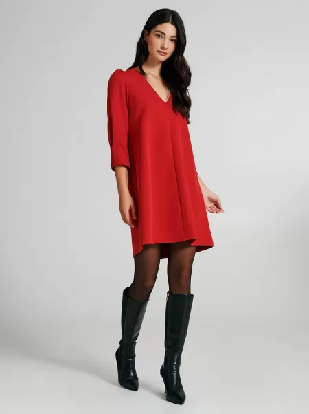 Red Women Dresses & Jumpsuits Short A-Line Dress Sale
