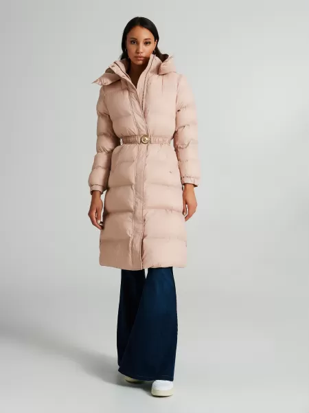Pink Medium Repreve® Down Jacket With Belt Coats & Down Jackets Ignite Women