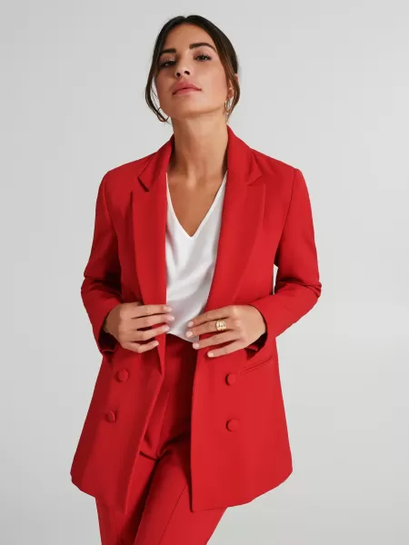 Specialized Jackets & Waistcoat Open Jacket With 4 Buttons Women Red