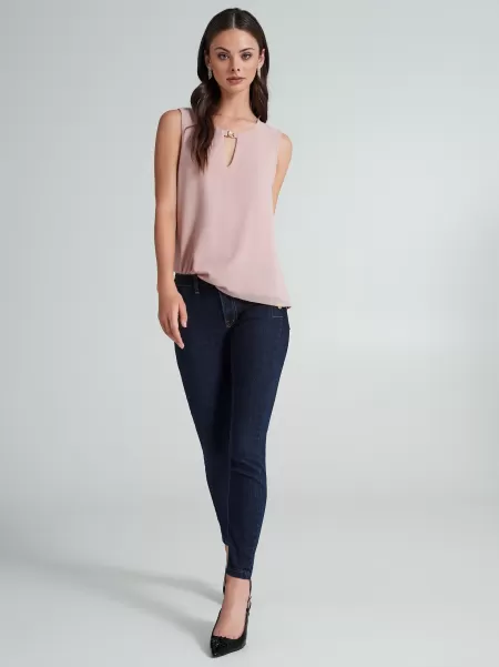 Skinny Jeans With 6 Buttons Amplify Trousers & Jeans Blue Women