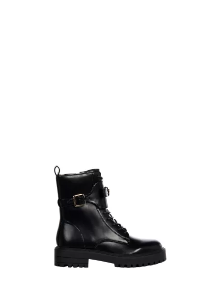 Footwear Women Boots With Bow Black Peaceful