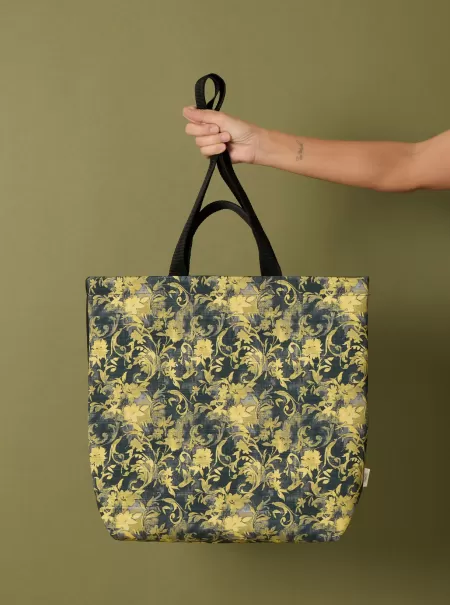 Women Ocra Yellow Beauty ‘Progetto Quid’ Tote Bag Progetto Quid
